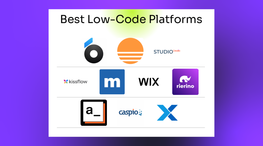 Best Best Low Code Platforms logos 71851